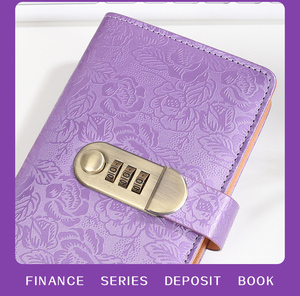 Cuaderno de Ahorros Personalizado de 100 Páginas, Carpeta de Presupuesto con Candado de Combinación, Encuadernación de Hojas Sueltas, Cubierta de PU - Product Image 6