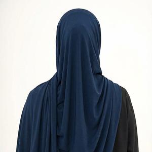Hiyab Líquido Liso de Jersey Elástico que Absorbe el Sudor para Mujeres Musulmanas, Uso Diario, para la Oración, Pañuelos y Chales - Product Image 1