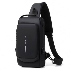 Men's Large Capacity Sports <b>Motorcycle</b> Bag Combination <b>Lock</b> Shoulder Bag Casual Day Waist Pack Small Bag Fashion - Product Image 6