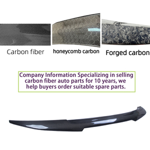 For F16 PSM Style Real Carbon Fiber Material <b>Rear</b> <b>Spoiler</b> Trunk Wing 2014-2019 - Product Image 4