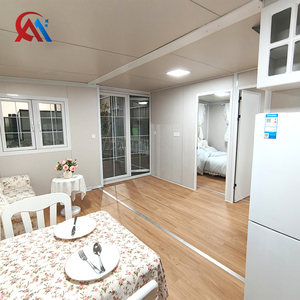 高品质移动别墅酒店钢架防风防飓风透气双翼20英尺现代可扩展集装箱房 - Product Image 3