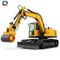 Attache de rouleau vibratoire hydraulique haute performance pour excavatrices : Accélérez les projets de construction routière