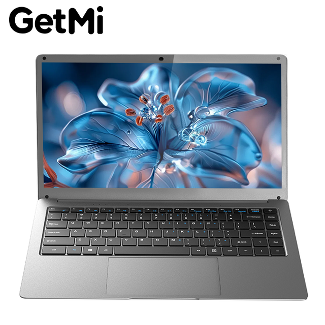 New GetMi 14-Inch Laptop with Metal Body Windows 10 Intel N4000 Quad-Core 1.1GHz SSD Storage Wireless