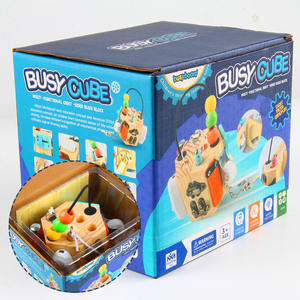 Neues Design Montessori Aktivitäts-Sensorik-Busy-Board Reise-Geschenkspielzeug für Babys Kleinkinder 1 <span class=keywords><strong>2</strong></span> 3 Jahre Alte Jungen & Mädchen - Product Image 6