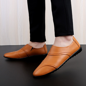 Chaussures décontractées en cuir de vachette respirantes et inodores de qualité supérieure pour hommes 2026 |   Chaussures en cuir à semelle souple pour homme - Product Image 2