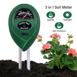 Nhà máy hoa đất Tester 3 in1/độ ẩm/ánh sáng đất Kit kiểm tra đất PH mét cho ngoài trời và trong nhà cây, vườn và Pháp Luật