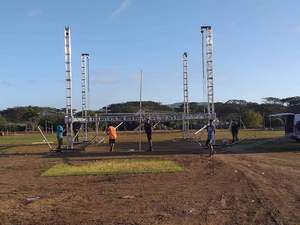 โครงเวทีแบบทรัสพร้อม<span class=keywords><strong>หลังคา</strong></span>สำหรับคอนเสิร์ตกลางแจ้ง โครงไฟเวที เต็นท์เวทีแบบทรัส - Product Image 5