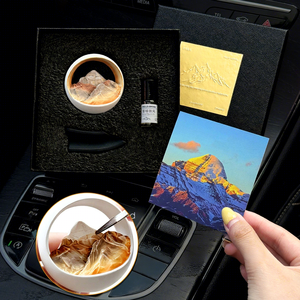 Diffuseur de parfum pour voiture, style oriental fait main, 3D, en forme de montagne, à clipser sur la grille d'aération, évaporation naturelle, parfum citron, sans électricité - Product Image 6