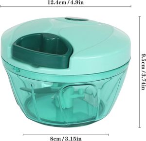Accessoires de cuisine : Mini râpe, trancheuse, hachoir à légumes, coupe-fruits manuel, broyeur d'oignon et d'ail, multifonction en plastique - Product Image 3