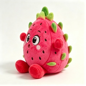 Peluche de Pitaya Personalizado, Adorable Peluche de Fruta Rosa con Púas Verdes, Suave y Esponjoso - Product Image 1