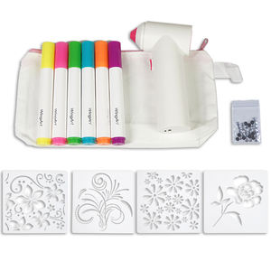 Kit de stylo de peinture électrique sans fil rechargeable pour graffitis, marqueur textile permanent entièrement personnalisable, aérographe, jouet de <span class=keywords><strong>dessin</strong></span> - Product Image 4