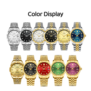 Montre Homme OEM Cadran Rond Multicolore avec Lunette Cannelée en Acier Inoxydable, Affichage de la Date Lumineux, Montre Personnalisée pour Homme - Product Image 6