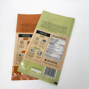 Impresión personalizada 360g PE bolsa de plástico embalaje brillante cremallera termosellado con ventana para té nueces comida de bebé - Product Image 2