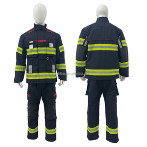 Combinaison <span class=keywords><strong>de</strong></span> <span class=keywords><strong>pompier</strong></span> EN469 NOMEX IIIA, veste et pantalon <span class=keywords><strong>de</strong></span> <span class=keywords><strong>pompier</strong></span>, équipement <span class=keywords><strong>de</strong></span> lutte contre les incendies résistant aux flammes, casque, gants, cagoule, bottes, SCBA S21 - Product Image 2