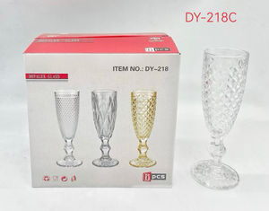 Verres à vin, gobelets, verrerie d'intégrité, flûte à champagne, gravure en diamant, verre utilisé, luxe, vente en gros d'usine, fête de mariage - Product Image 6