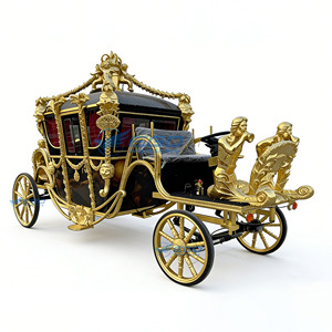 Charrette royale électrique de style européen, chariot de mariage tiré par des chevaux, charrettes et carrosses à chevaux électriques, charrette électrique - Product Image 3