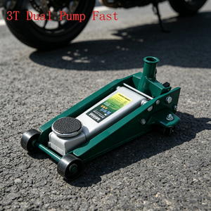 Cric de levage de sol portable AUTO 5 tonnes à double pompe, profil bas, en acier haute résistance, pour <span class=keywords><strong>changement</strong></span> de pneus, certifié CE - Product Image 5