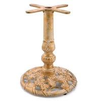 Lq-G908 de support circulaire de plate-forme de châssis de base de table de barre de fonte creuse d'or