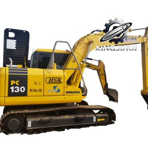 Excavatrice d'occasion Komatsu 130-7, marque japonaise d'origine, 13 tonnes, sur chenilles en caoutchouc, grande taille, modèle 2023, godet de 0,65 m, moteur - Product Image 1