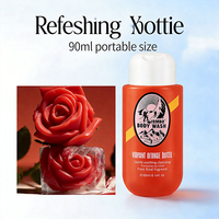 Gel Douche Moussant Naturel à la Vanille pour Femme, Format Voyage, Parfum Longue Durée, Blanchissant et Nourrissant pour Tous Types de Peau