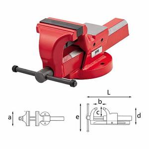 Tornillo de Banco Usag de 216 mm de Ancho de Mordaza, Superficie Lisa, Base Fija de Grado Industrial - Product Image 1