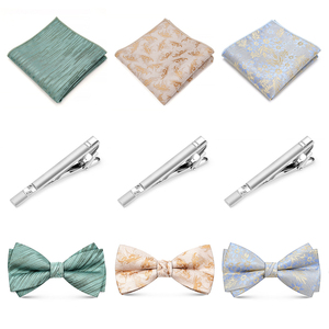 Ensembles de cravates, pochettes de costume et pinces à <span class=keywords><strong>cravate</strong></span> personnalisés de qualité supérieure pour hommes - Product Image 2