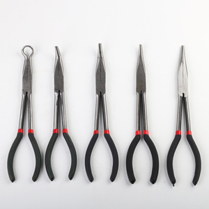 5Pcs Extra Long Reach <b>Pliers</b> <b>Set</b> 11 Inch Needle Nose <b>Plier</b> Industrial Grade Chrome Vanadium Steel - Product Image 2