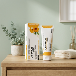 Crème à la Calendula de la marque italienne Sanavita 150ml Tube en plastique pour les irritations et rougeurs de la peau du corps - Pour les distributeurs - Product Image 2