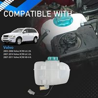 Réservoir de liquide de refroidissement du moteur pour Volvo XC90 03-06, XC90 07-2014, XC90 07-11, avec bouchon, remplace 30760100