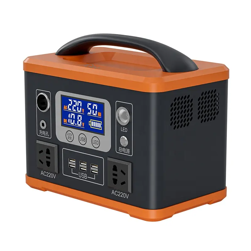 Joko & Konfulon Innovatieve 500W Draagbare Noodstroomcentrale Met Zaklamp Ondersteuning AC & DC Output Voor Camping Voeding