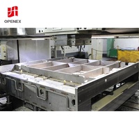 Base de lit en acier inoxydable OEM, fabrication sur mesure, grande structure lourde de précision, usinage CNC, fraisage, électroérosion à fil