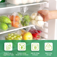 Transparante voedselbewaarzakken voor brood, fruit, groenten, op maat gemaakte plastic productenzakken op rol