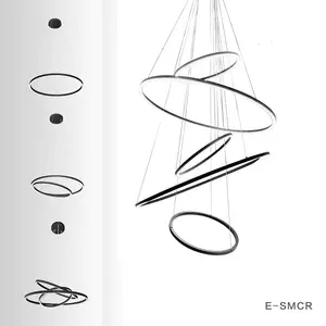 ECOJAS-<span class=keywords><strong>Luz</strong></span> Led colgante SMCR45805, centro comercial nórdico DALI DIM, sala de presentación, empresa, suspensión moderna, contemporáneo - Product Image 1