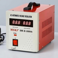 Stabilisateur de tension automatique monophasé MSKJ 1000VA 220V 160-260V avec 2 relais, régulateur et protection contre les surtensions à temporisation