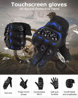 Gants de moto personnalisés avec logo unisexe, en nylon durable, antidérapants, compatibles avec les écrans tactiles, coque rigide de protection