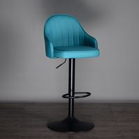 Tabourets de bar pivotants modernes avec hauteur réglable, structure en fer et revêtement en PU, pour îlot de cuisine, salle à manger, salon, usage commercial et hôtelier