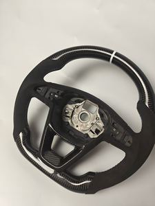 <span class=keywords><strong>Volant</strong></span> de direction en cuir carbone DIY avec palettes de changement de vitesse de style sportif pour <span class=keywords><strong>volant</strong></span> de direction en carbone SEAT - Product Image 5