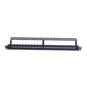 24port Cat5e Cat6 Cat6A Cat7 Blank Patch Panel 19inch 1U Empty Patch Panel UTP FTP Modular Cabling Patch Panel