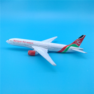 Modèle d'avion en alliage haute simulation Boeing B777 de Kenya <span class=keywords><strong>Airways</strong></span> de 16 cm avec livrée personnalisable, échelle 1/400, <span class=keywords><strong>service</strong></span> OEM ODM - Product Image 5