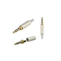 Adaptateur TRS vers TRRS 3,5 mm, prise mâle vers femelle, 4 pôles, alliage de zinc, 15A 250V, alimentation audio vidéo