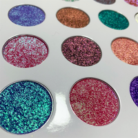 Palette de 42 fards à paupières changeants de couleur, poudre pressée duo chrome, maquillage scintillant pour les yeux avec étui magnétique
