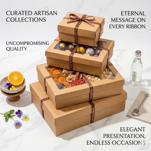 Scatola per Sushi Usa e Getta Personalizzata con Logo, Portatile con Finestra, Contenitore Ecologico in Carta Kraft con Manico per <span class=keywords><strong>Asporto</strong></span>, per Ristoranti - Product Image 3