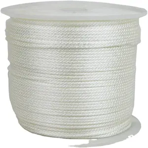 high strength 12mm high grade 8 strand nylon plait rope for boat