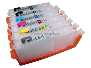 Cartucho de tinta recargable PGI150 CLI151 de 6 colores para impresora Canon <span class=keywords><strong>PIXMA</strong></span> MG6310 MG7110 MG7510 IP8710 PGI-<span class=keywords><strong>150</strong></span> con chip ARC - Product Image 3