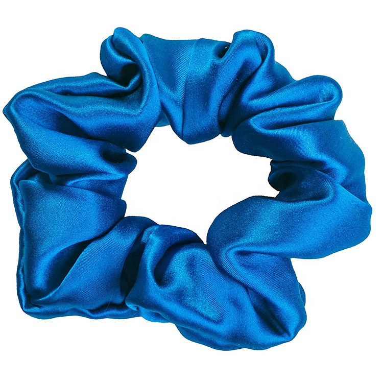 Оптовая продажа, атласные резинки для волос, повязка на голову, большие шелковые резинки для волос из натурального шелка