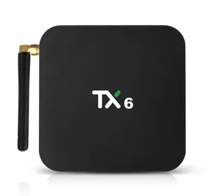 TX6 스마트 TV 박스 안드로이드 9.0 Allwinner H6 쿼드 코어 2 + 16GB/4 + 32GB/4 + 64GB 무료 다운로드 앱 TX6 4K 셋톱 박스