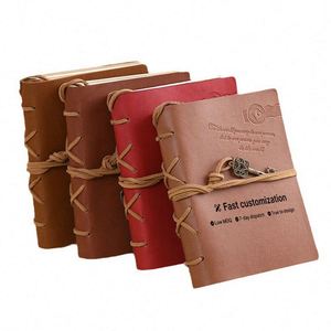 Cuaderno de Cuero Retro Creativo A6, Libreta de Notas Promocional con Estilo de Diario de Cuero Retro - Product Image 1