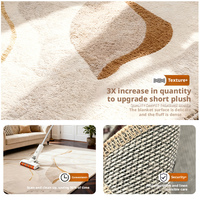 Tapis en polyester pour salon, luxe léger, haut de gamme, imperméable, anti-salissure, pour canapé et table, fabriqué à la machine, antidérapant, minimalisme moderne