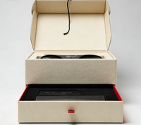 Boîte d'emballage pour lunettes de vue en papier rigide de luxe, personnalisable avec logo, écologique, en matériaux recyclés, réutilisable et portable