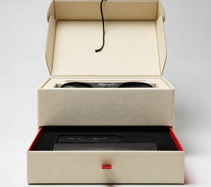 กล่องบรรจุภัณฑ์แว่นตาแบบพกพา ทำจากวัสดุรีไซเคิลรักษ์โลก พิมพ์โลโก้ได้ตามต้องการ หรูหรา แข็งแรง ทนทาน ใช้ซ้ำได้ - Product Image 3